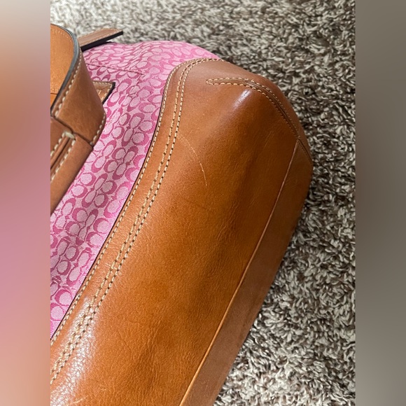 Vintage Coach #F10927 Signature Soho Purse PINK RARE - Picture 8 of 10